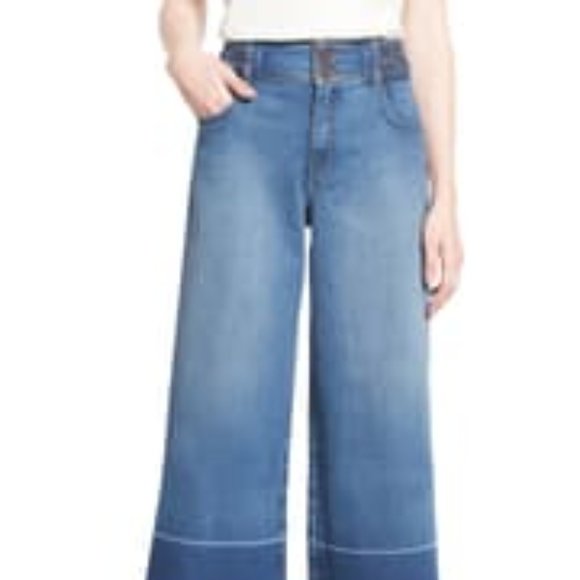 Olivia Palermo & Chelsea28 High Rise Denim Culotte - Picture 2 of 13